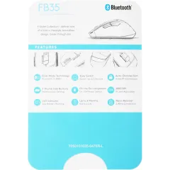 Мышь A4Tech Fstyler FB35 белый/серый оптическая 2000dpi беспров. BT/Radio USB для ноутбука 6but (FB35 ICY WHITE)