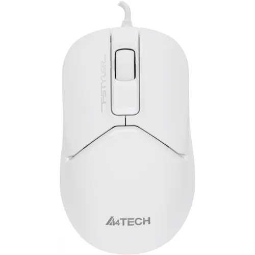 Мышь A4Tech Fstyler FM12S белый оптическая 1200dpi silent USB 3but (FM12S WHITE)