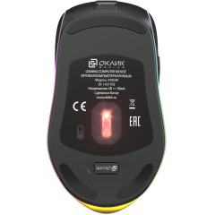 Мышь Оклик 976GW черный оптическая 3200dpi беспров. USB 6but (1431703)