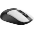 Мышь A4Tech Fstyler FG12S Panda белый/черный оптическая 1200dpi silent беспров. USB 3but