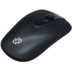 Мышь Оклик 600MW черный оптическая 1600dpi беспров. USB 4but (1487915)