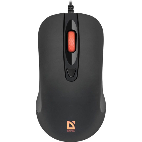 Мышь Defender Ultra Classic MB-280 черный оптическая 1600dpi USB 4but (52281)