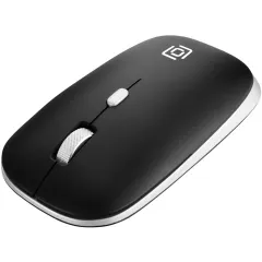 Мышь Оклик 599MWB черный оптическая 1600dpi silent беспров. BT/Radio USB для ноутбука 4but (1520854)