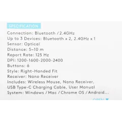 Мышь A4Tech Fstyler FB35C белый оптическая 2000dpi беспров. BT/Radio USB 6but (FB35C ICY WHITE)