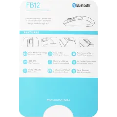 Мышь A4Tech Fstyler FB12 черный оптическая 1200dpi беспров. BT/Radio USB 3but (FB12 BLACK)