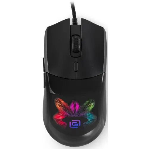 Мышь Оклик 714GM черный оптическая 7200dpi USB 6but (1620717)