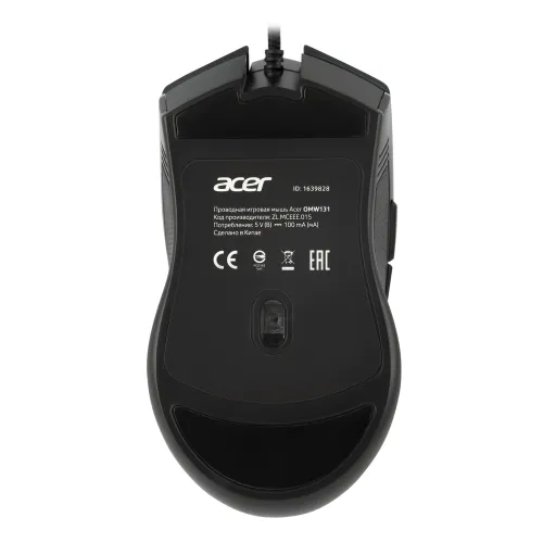 Мышь Acer OMW131 черный оптическая 6400dpi USB 7but (ZL.MCEEE.015)