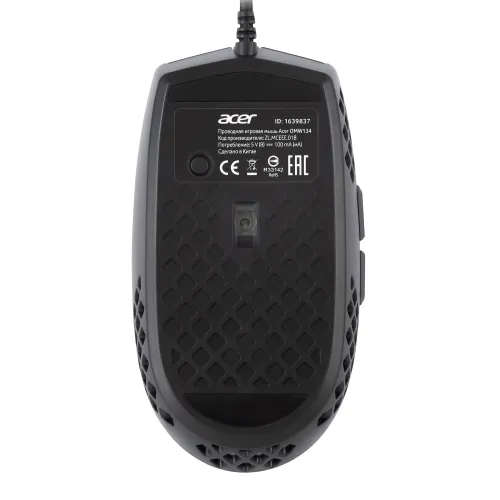 Мышь Acer OMW134 черный оптическая 6400dpi USB 6but (ZL.MCEEE.018)