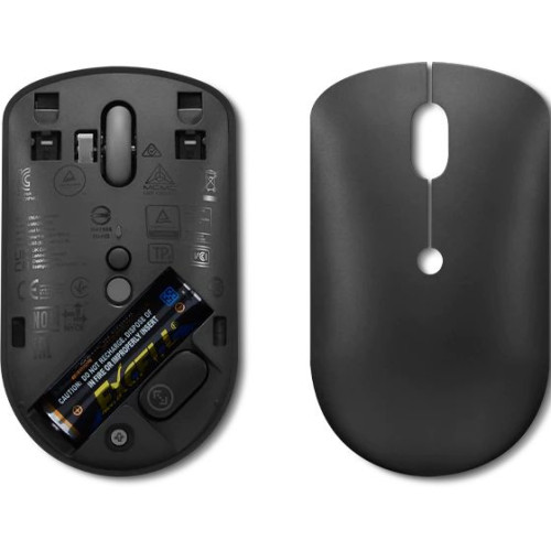 Мышь Lenovo 400 черный оптическая 2400dpi беспров. USB-C 3but (GY51D20865)