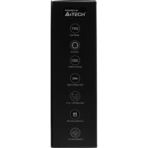 Мышь A4Tech Bloody L65 Max желтый/фиолетовый оптическая 12000dpi USB 6but (L65 MAX/ROYAL VIOLET)