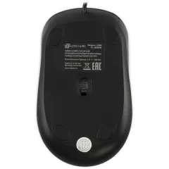 Мышь Оклик 310M черный/синий оптическая 2400dpi USB для ноутбука 4but (1869099)