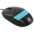 Мышь Оклик 310M черный/синий оптическая 2400dpi USB для ноутбука 4but (1869099)