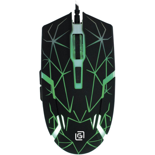 Мышь Оклик 701G черный оптическая 3600dpi USB для ноутбука 6but (1884623)