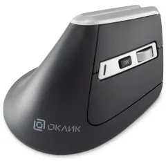 Мышь Оклик 991MW серый оптическая 2400dpi silent беспров. BT/Radio USB для ноутбука 7but (1885263)