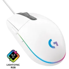 Мышь Logitech G102 LightSync белый оптическая 8000dpi USB 6but (910-005809)