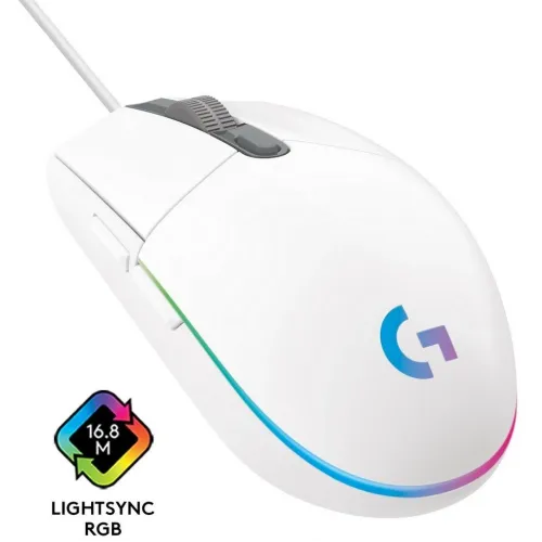 Мышь Logitech G102 LightSync белый оптическая 8000dpi USB 6but (910-005809)
