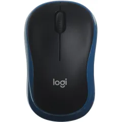 Мышь Logitech M185 черный/синий оптическая 1000dpi беспров. USB для ноутбука 2but (910-002632)