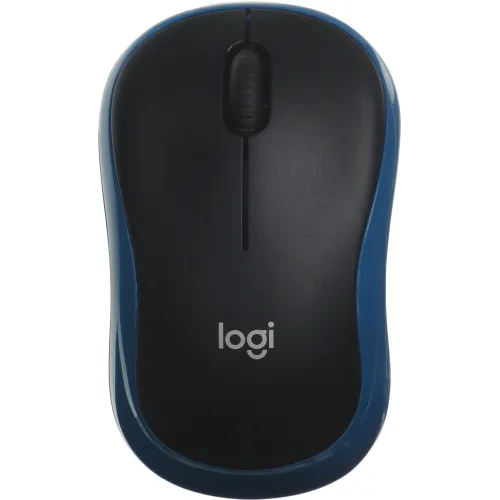 Мышь Logitech M185 черный/синий оптическая 1000dpi беспров. USB для ноутбука 2but (910-002632)