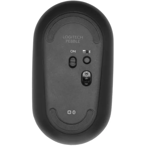 Мышь Logitech Pebble M350 темно-серый оптическая 1000dpi silent беспров. BT/Radio USB для ноутбука 3but (910-005576)