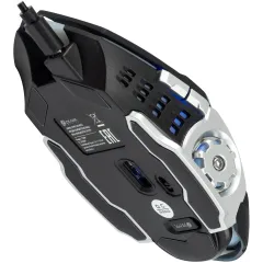 Мышь Оклик 770GW черный/серебристый оптическая 3600dpi беспров. USB для ноутбука 6but