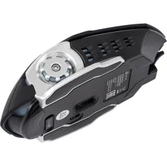 Мышь Оклик 770GW черный/серебристый оптическая 3600dpi беспров. USB для ноутбука 6but