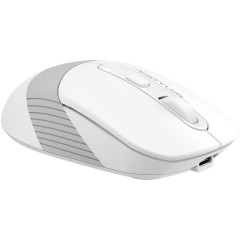 Мышь A4Tech Fstyler FB10CS белый/серый оптическая 2000dpi silent беспров. BT/Radio USB 4but (FB10CS USB GRAYISH WHITE)