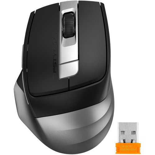 Мышь A4Tech Fstyler FB35CS серый/черный оптическая 2000dpi silent беспров. BT/Radio USB 5but (FB35CS USB SMOKY GREY)