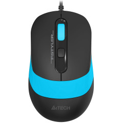 Мышь A4Tech Fstyler FM10S черный/синий оптическая 1600dpi silent USB 3but (FM10S USB BLUE)