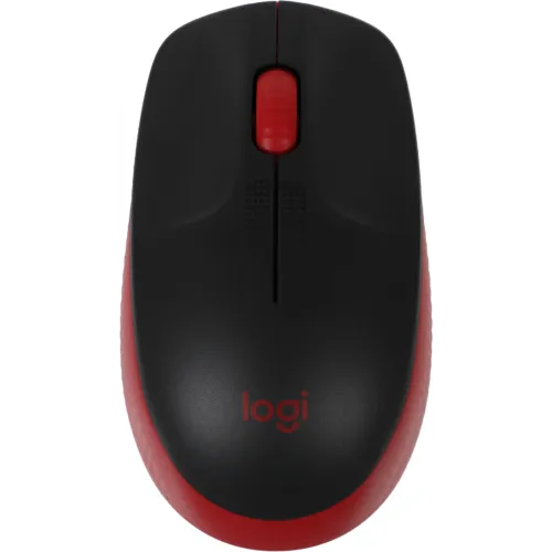 Мышь Logitech M190 черный/красный оптическая 1000dpi беспров. USB 2but (910-005926)