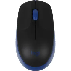 Мышь Logitech M190 черный/синий оптическая 1000dpi беспров. USB 2but (910-005925)