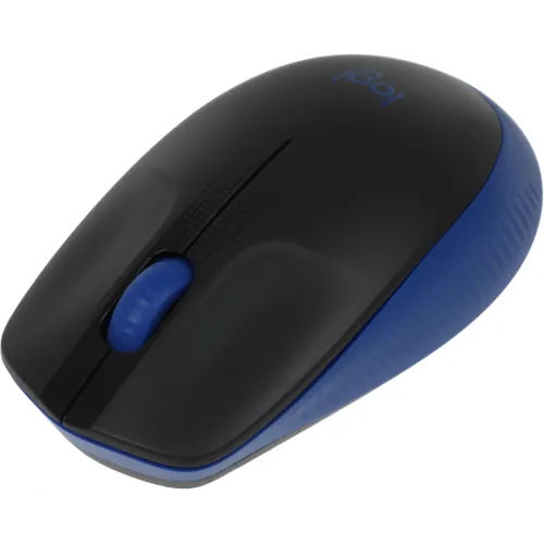 Мышь Logitech M190 черный/синий оптическая 1000dpi беспров. USB 2but (910-005925)