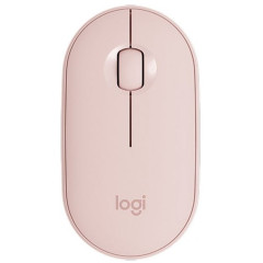 Мышь Logitech Pebble M350 розовый оптическая 1000dpi беспров. BT USB 2but (910-005575)