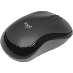 Мышь Logitech Silent M220 темно-серый/черный оптическая 1000dpi silent беспров. USB 2but (910-004895)