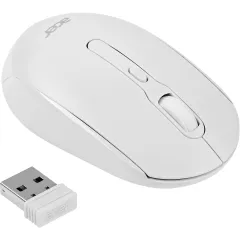 Мышь Acer OMR308 белый оптическая 1600dpi беспров. BT/Radio USB 4but (ZL.MCECC.023)