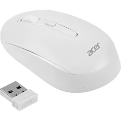 Мышь Acer OMR308 белый оптическая 1600dpi беспров. BT/Radio USB 4but (ZL.MCECC.023)