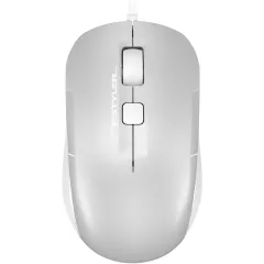 Мышь A4Tech Fstyler FM26 серебристый/белый оптическая 1600dpi USB для ноутбука 4but (FM26 USB (ICY WHITE))