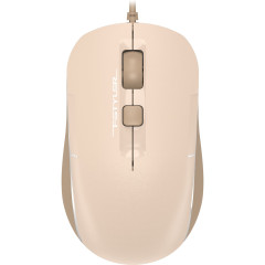 Мышь A4Tech Fstyler FM26 бежевый/коричневый оптическая 1600dpi USB для ноутбука 4but (FM26 USB (CAFE LATTE))