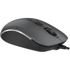 Мышь A4Tech Fstyler FM26S серый/черный оптическая 1600dpi silent USB для ноутбука 4but (FM26S USB (SMOKY GREY))