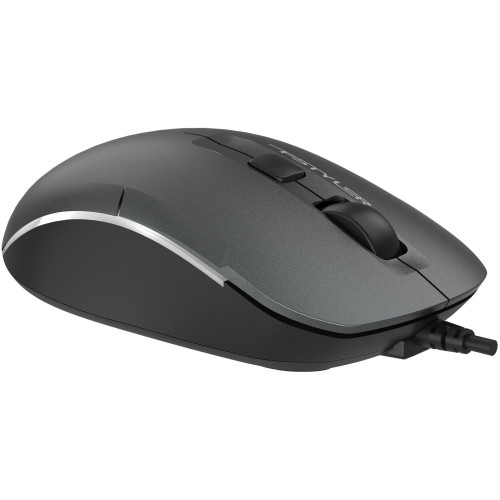 Мышь A4Tech Fstyler FM26S серый/черный оптическая 1600dpi silent USB для ноутбука 4but (FM26S USB (SMOKY GREY))