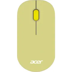 Мышь Acer OMR205 зеленый/желтый оптическая 1200dpi беспров. USB для ноутбука 3but (ZL.MCEEE.02J)