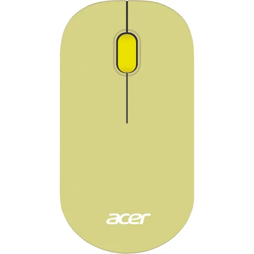Мышь Acer OMR205 зеленый/желтый оптическая 1200dpi беспров. USB для ноутбука 3but (ZL.MCEEE.02J)