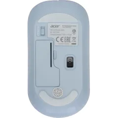 Мышь Acer OMR205 белый/голубой оптическая 1200dpi беспров. USB для ноутбука 3but (ZL.MCEEE.02H)