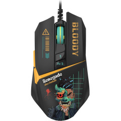 Мышь A4Tech Bloody W63 Max Renegade черный/рисунок оптическая 12000dpi USB (W63 MAX)