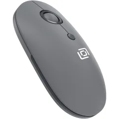 Мышь Оклик 408MW графитовый оптическая 1600dpi silent беспров. USB для ноутбука 4but (2007533)