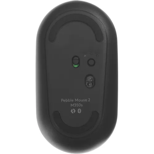 Мышь Logitech Pebble 2 M350S графитовый оптическая 4000dpi silent беспров. BT для ноутбука 2but (910-006988)