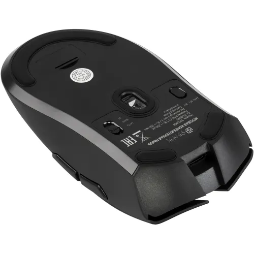 Мышь Оклик 980GMW черный оптическая 26000dpi беспров. BT/Radio USB для ноутбука 6but