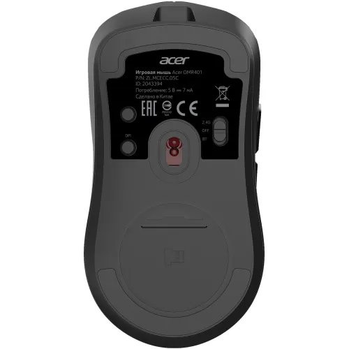 Мышь Acer OMR401 черный оптическая 12000dpi беспров. BT/Radio USB 5but (ZL.MCECC.05C)