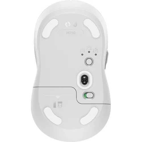 Мышь Logitech M750 белый оптическая 4000dpi беспров. BT/Radio USB 5but (910-006271)