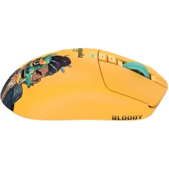 Мышь A4Tech Bloody R72 Ultra желтый оптическая 20000dpi беспров. USB-C 6but