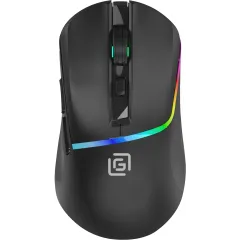 Мышь Оклик 775GW черный оптическая 5000dpi беспров. BT/Radio USB/USB-C 6but